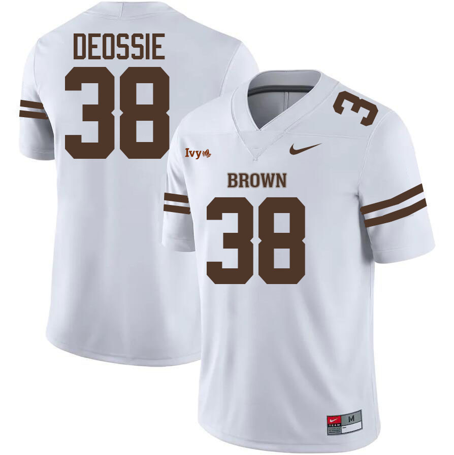 Brown Bears #38 Zak DeOssie College Football Jerseys,Uniforms Stitched-Brown